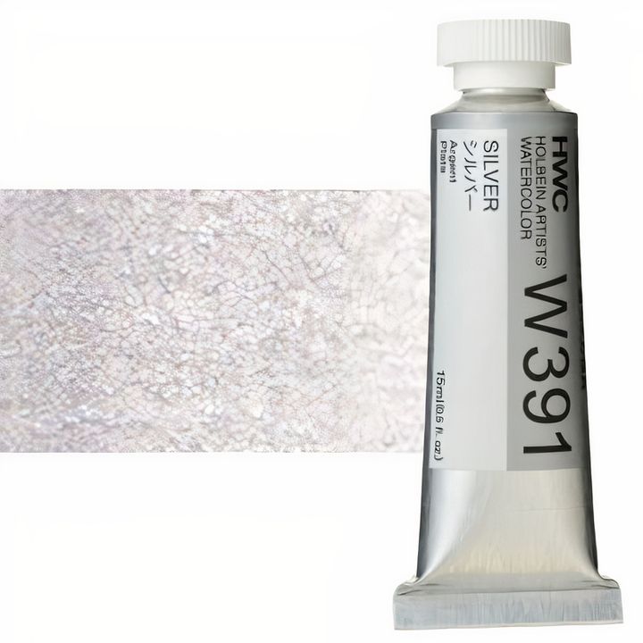 Profesionalne akvarel boje Holbein Artists 15 ml | zlatna i srebrna — slika 4