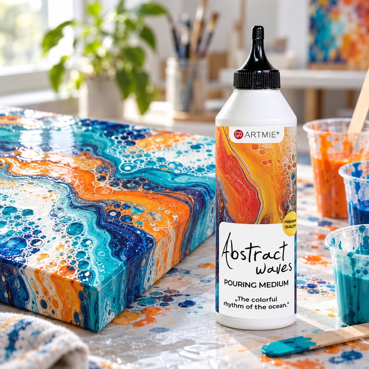 ARTMIE Abstract Waves Pouring Medium 500 ml / 3 l – Ansicht 7