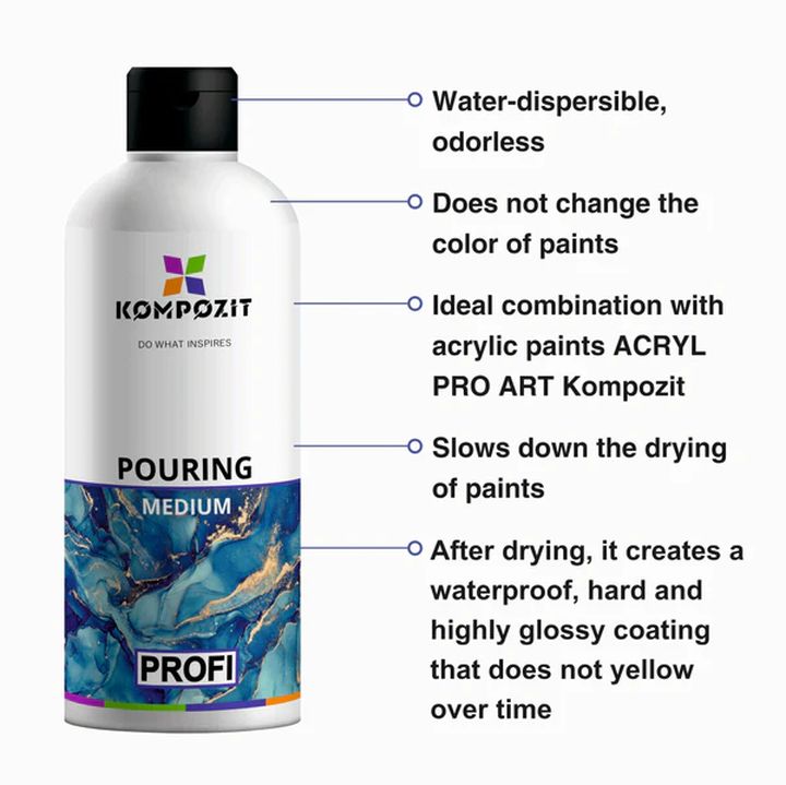 Professionelles Pouring Medium PROFI von KOMPOZIT | verschiedene Größen — Bild 1