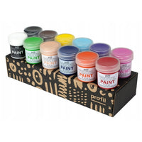 Profil Textilfarben-Set für helle Stoffe – Basisfarben, 12 x 25 ml — Bild 2