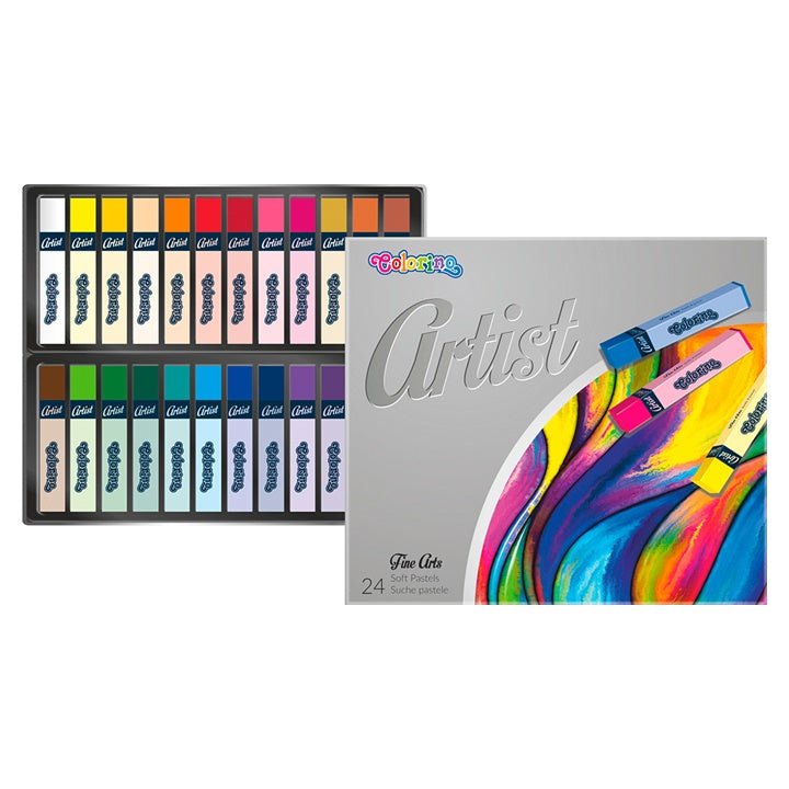 Quadratische Trockenpastelle Colorino Artist 24 Stück — Bild 3