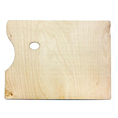 Rechteckige Malerpalette aus Holz — Bild 1