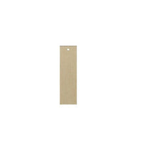 Rechteckiger Holzanhänger Blank — Bild 1