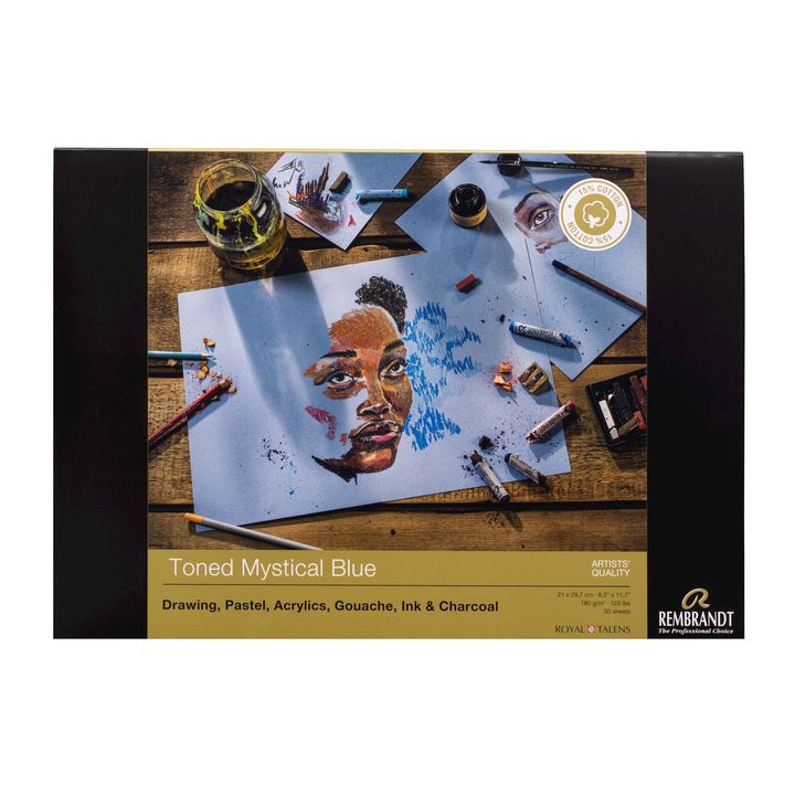 Rembrandt Mystical Blue getöntes Papier | verschiedene Formate — Bild 4