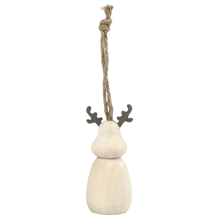 Rentierfigur aus Holz — Bild 2