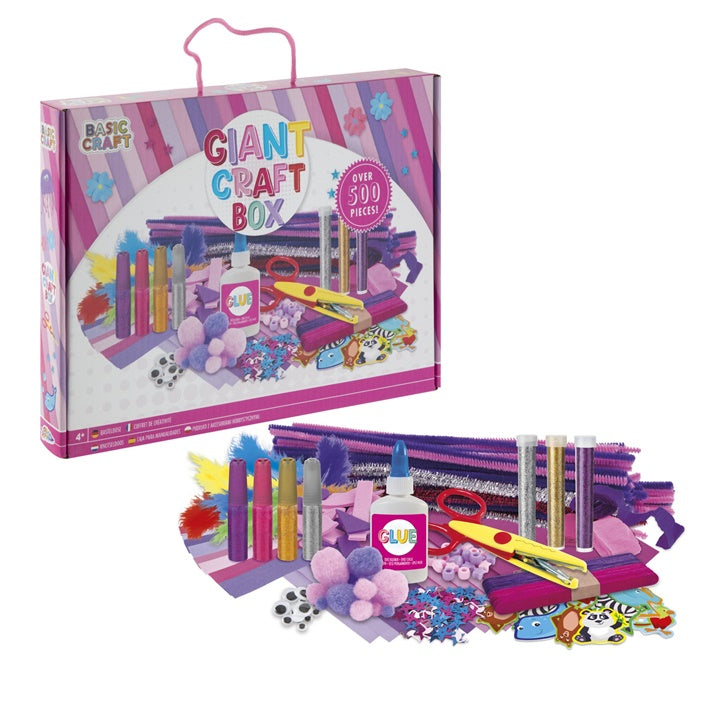 Riesige Bastelkiste Kreativ-Set 500 Teile Rosa — Bild 1