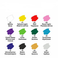 ROSA-Acrylfarben für Textilien 12x20 ml — Bild 11