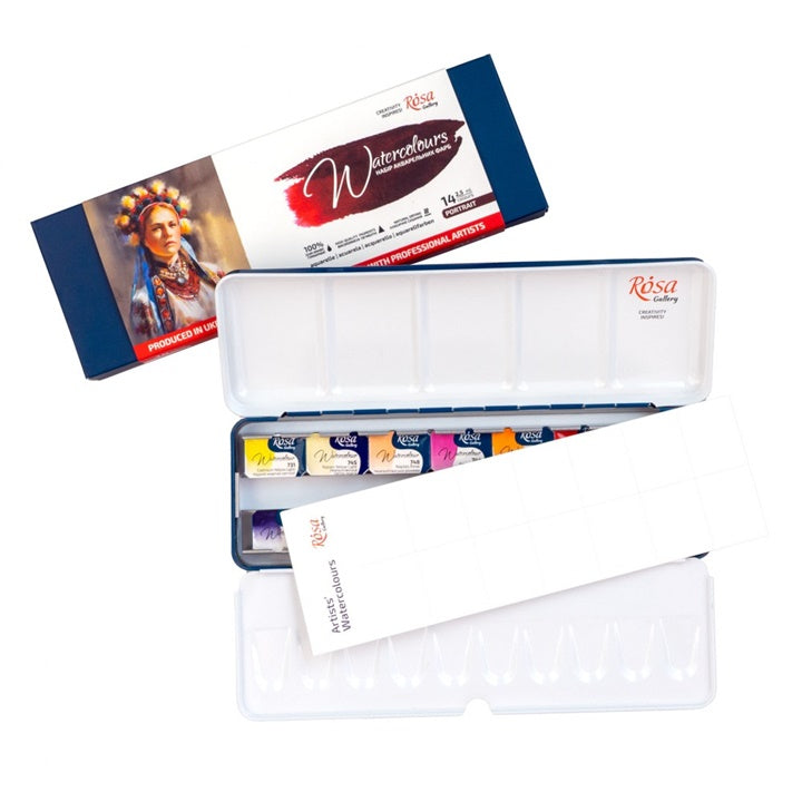 Rosa Galerie Portrait Aquarell Set 14x2.5 ml — Bild 6