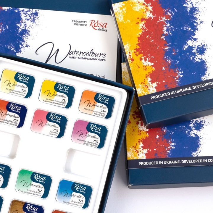 ROSA Gallery Monopigmentierte Aquarellfarben 12x2,5 ml — Bild 8