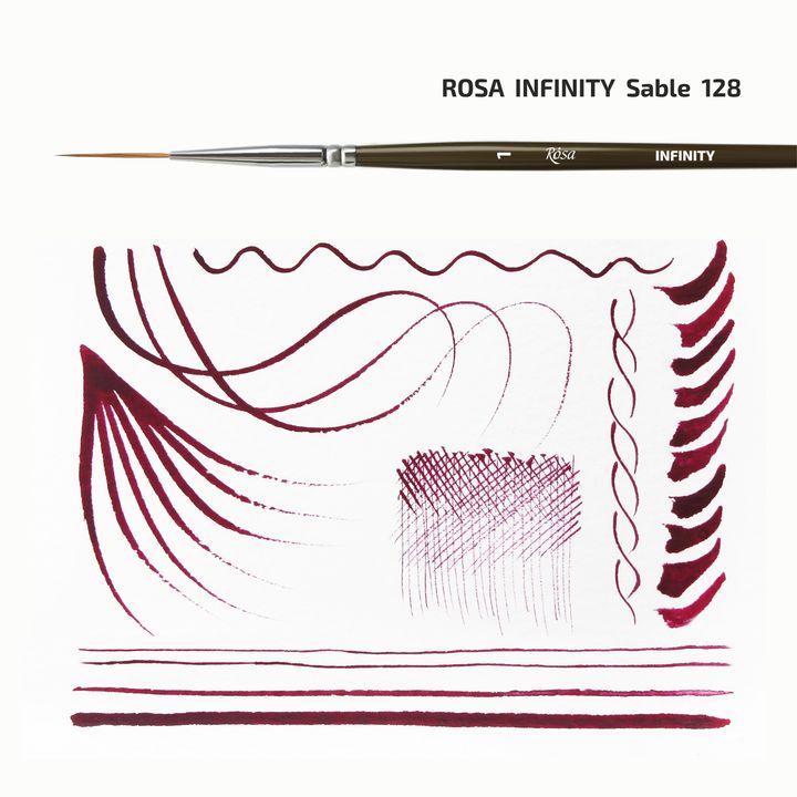 ROSA INFINITY 128 Rotmarder-Liner Pinsel | verschiedene Größen — Bild 7