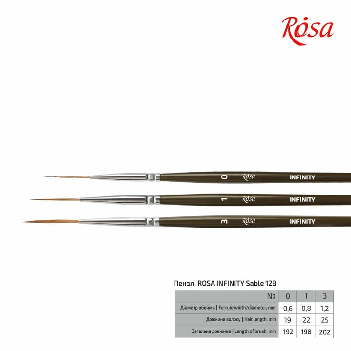 ROSA INFINITY 128 Rotmarder-Liner Pinsel | verschiedene Größen — Bild 8