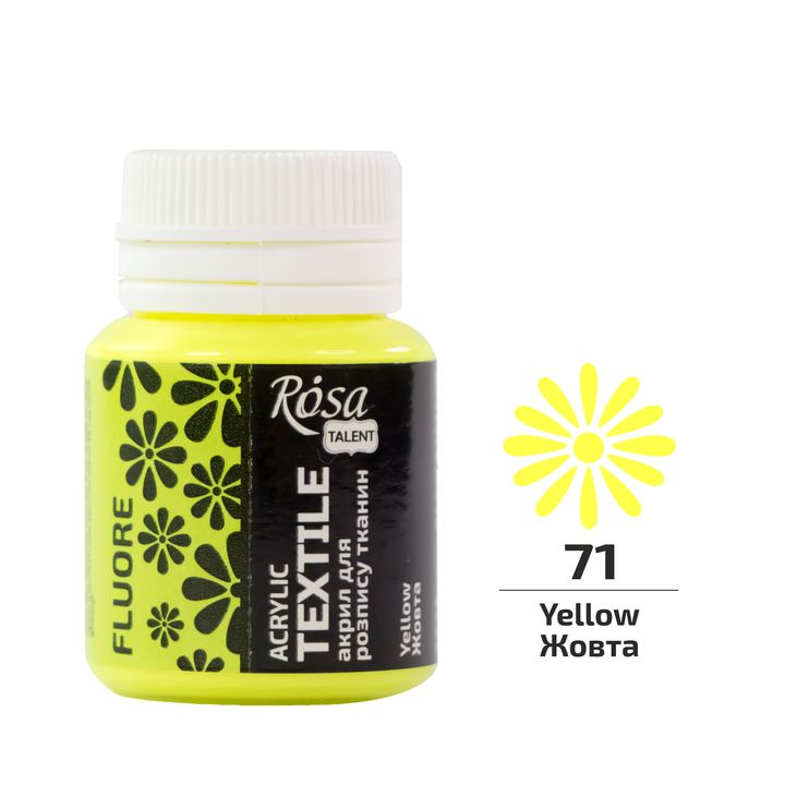 ROSA TALENT Fluoreszierende Textilfarbe 20 ml | verschiedene Farbtöne — Bild 2