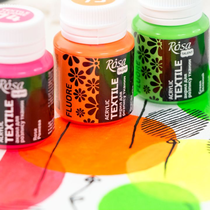 ROSA TALENT Fluoreszierende Textilfarbe 20 ml | verschiedene Farbtöne — Bild 7