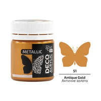 ROSA Talent Metallic-Acrylfarbe für Dekoration, 20 ml