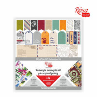 ROSA TALENT Scrapbooking Papier "Make Your Journey" 30,48x30,48 cm + 4 Dekorationen — Bild 2