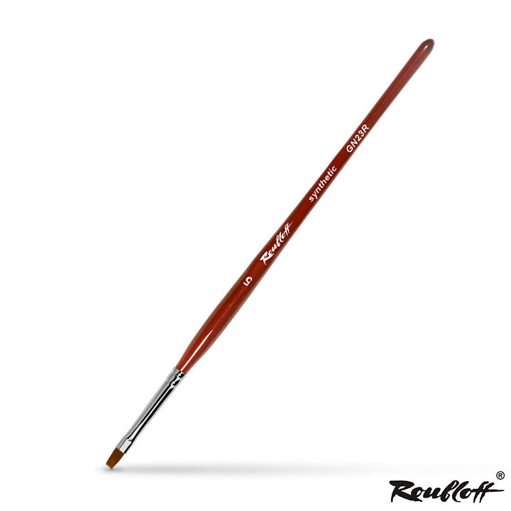Roubloff GN23R Flacher Gel-Nagelpinsel | verschiedene Größen — Bild 1