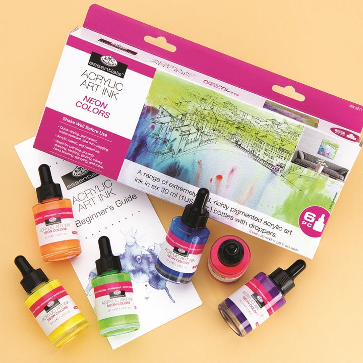 Royal &amp; Langnickel Acryltinten Neonfarben 6 x 30 ml — Bild 13