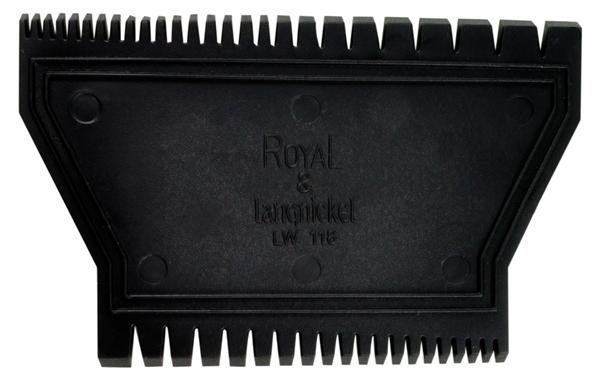 Royal & Langnickel Gummi-Strukturkamm für Texturen auf Leinwänden mit Acryl-, Öl- oder Aquarellfarben.