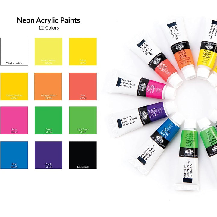 Royal &amp; Langnickel Neon-Acryl-Farben 12 x 12 ml — Bild 5