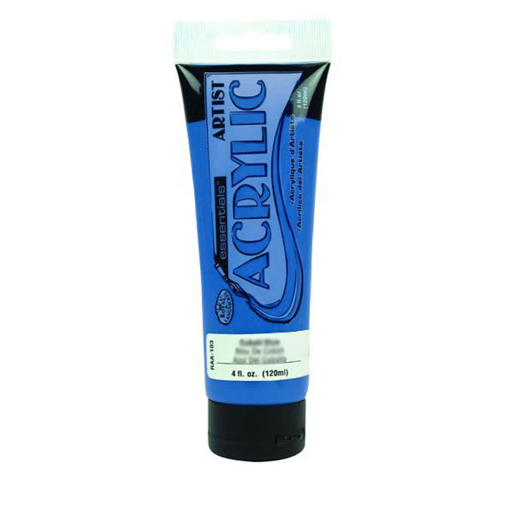 Royal & Langnickel Acrylfarbe Essentials 120 ml – 113 - Grund Cyan - Blau