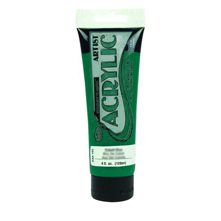 Royal & Langnickel Acrylfarbe Essentials 120 ml – 116 - Phthalocyanin-Smaragdgrün
