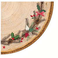 Runde Decoupage-Serviette Weihnachtskranz - 1 Stk. — Bild 2