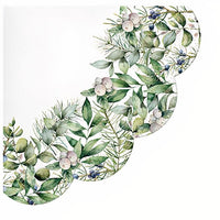 Runde Decoupage-Serviette mit winterlichem Motiv für Bastelprojekte | ARTMIE