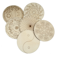 Runde Holz-Mandala