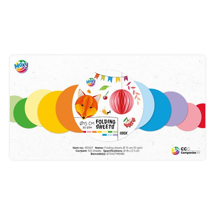 Rundes Faltpapier 15 cm — Bild 4