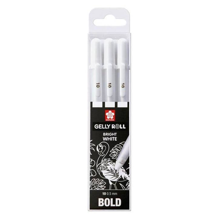 Sakura Gelly Roll Gelschreiber Bright White - 3er Set | verschiedene Strichstärken — Bild 3