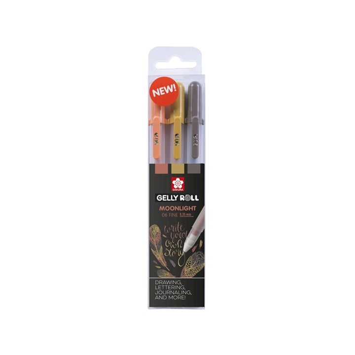 Sakura Gelly Roll MOONLIGHT Gelschreiber 3er Set für kreative Kunstwerke | ARTMIE