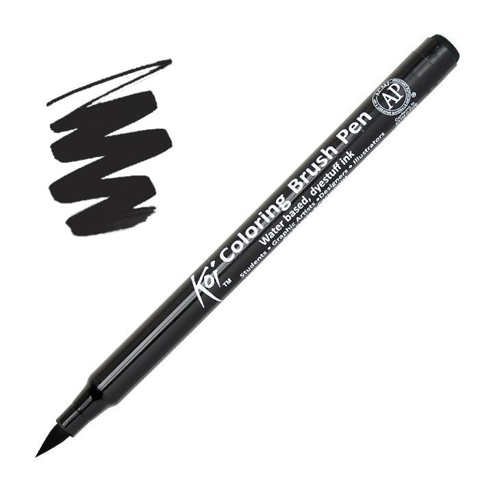 Sakura Koi Pinselstift mit flexibler Spitze für künstlerische Anwendungen ohne Wasser.
