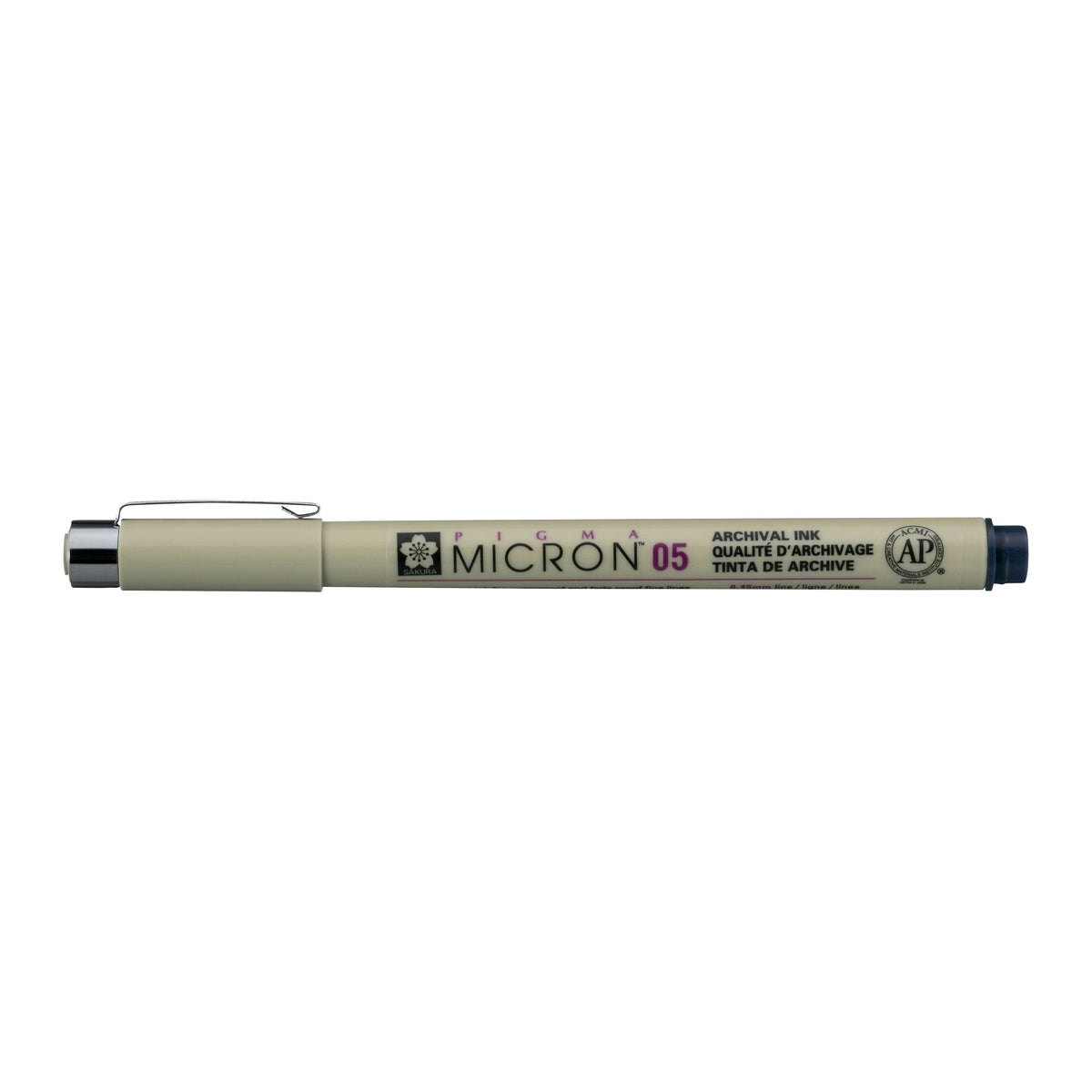 Sakura Pigma Micron 05 Fineliner 0,45 mm – 6er-Set – Blaublauschwarz