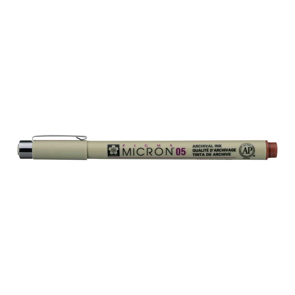 Sakura Pigma Micron 05 Fineliner 0,45 mm – 6er-Set – Braun