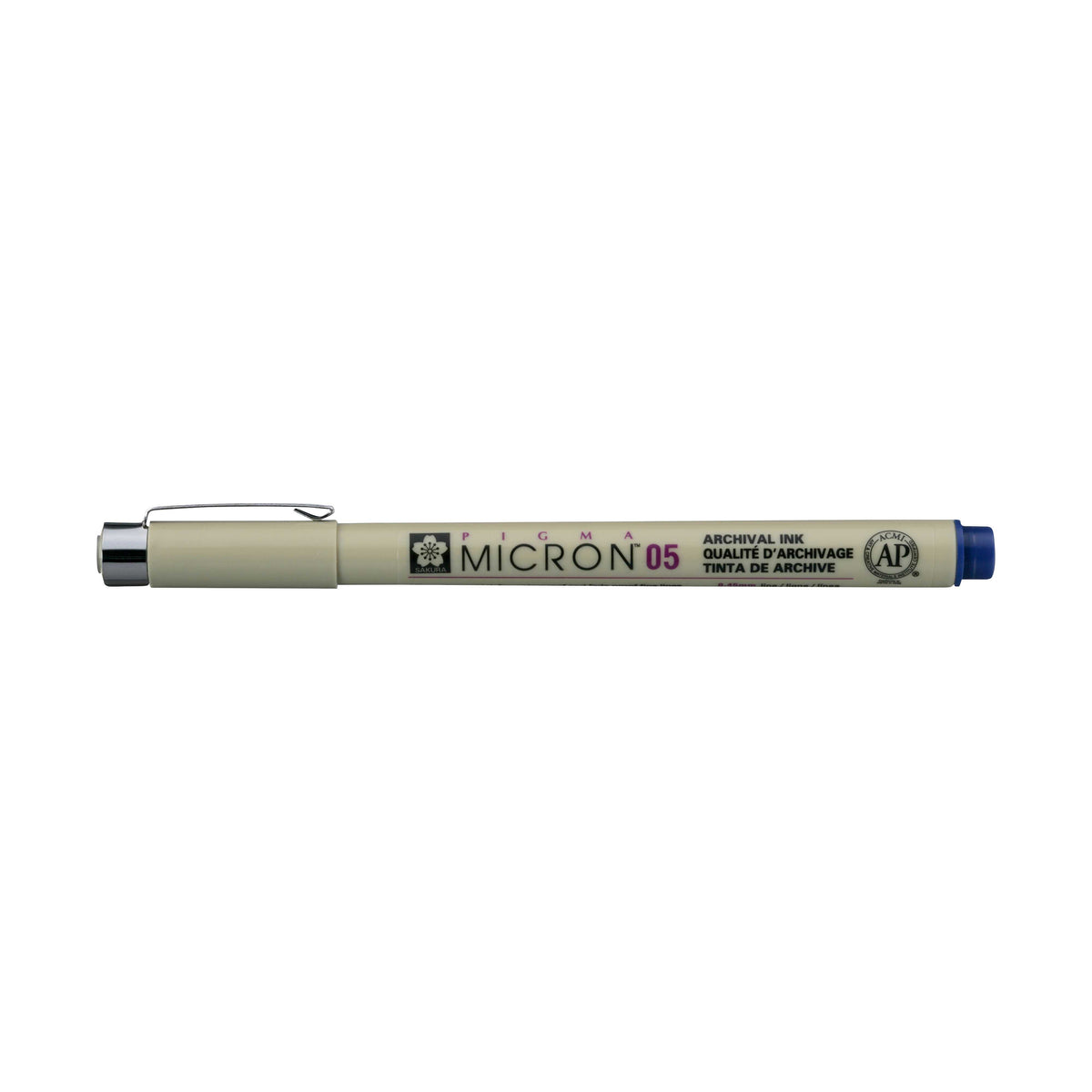 Sakura Pigma Micron 05 Fineliner 0,45 mm – 6er-Set – Königsblau