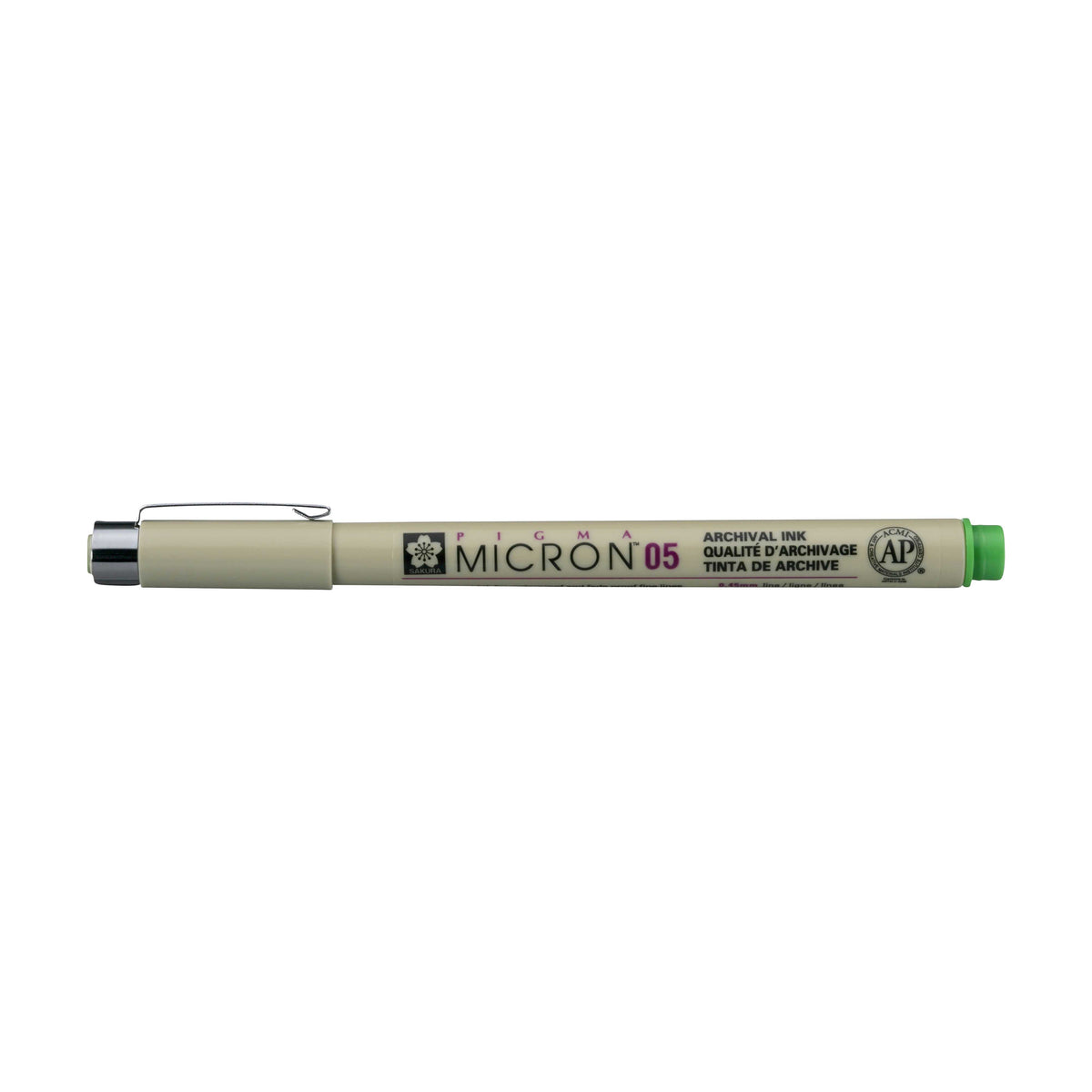 Sakura Pigma Micron 05 Fineliner 0,45 mm – 6er-Set – Gelb