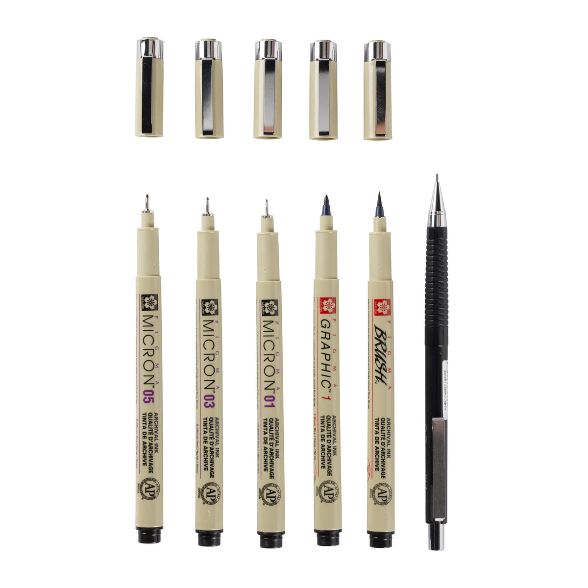 Sakura Pigma Micron Manga Fineliner-Set / 6 Stück