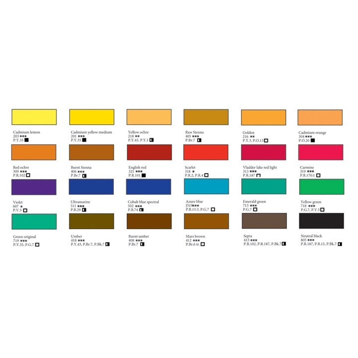 Sankt-Petersburg 24x2.5ml Aquarellfarben-Set — Bild 6