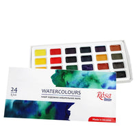 Satz Aquarellfarben, ROSA STUDIO, 24x2,5ml, volle Töpfe, Karton — Bild 1
