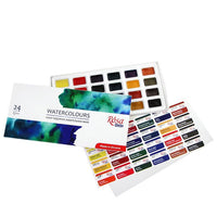 Satz Aquarellfarben, ROSA STUDIO, 24x2,5ml, volle Töpfe, Karton — Bild 3