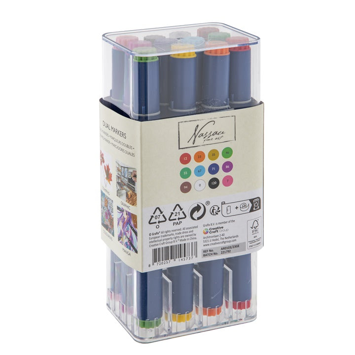 Satz doppelseitiger Marker Nassau Fine Art 12 Stück — Bild 8