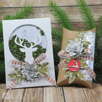Satz mit 15 Weihnachtsaufklebern aus Karton | Rentier — Bild 9