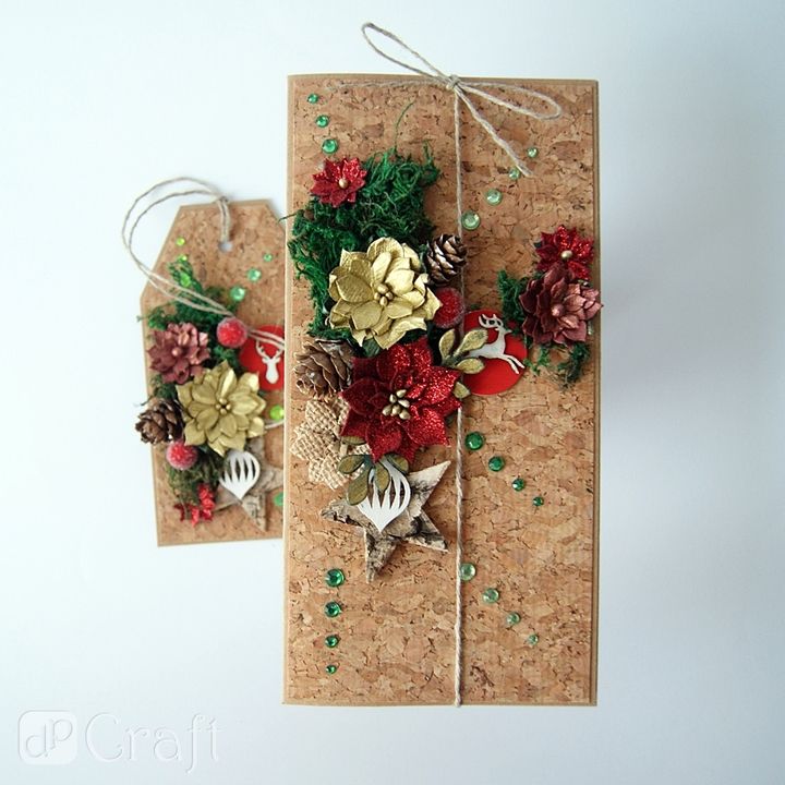Satz mit 15 Weihnachtsaufklebern aus Karton | Rentier — Bild 11