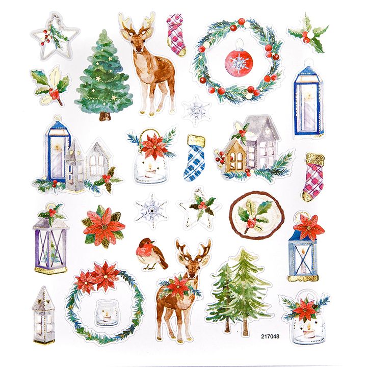 Satz mit 28 Weihnachtsaufklebern — Bild 7