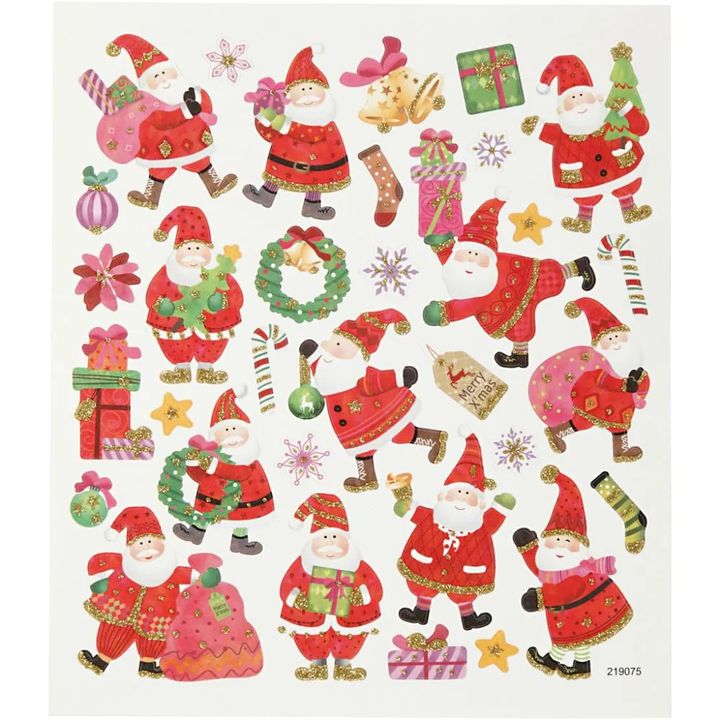 Satz mit 33 Weihnachtsaufklebern | Happy St. Nicholas — Bild 4