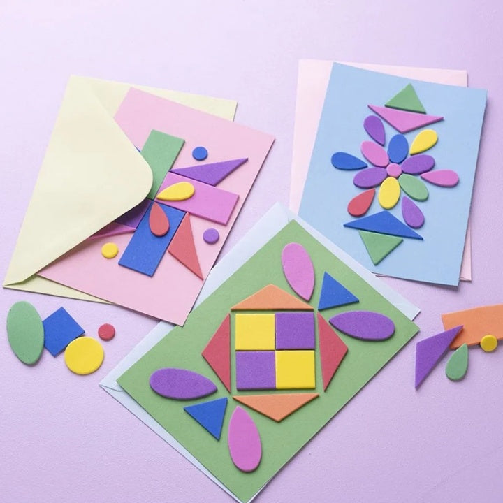 Satz Pastell-Postkarten und Umschläge 10,5x15 cm - 50 Stück — Bild 1