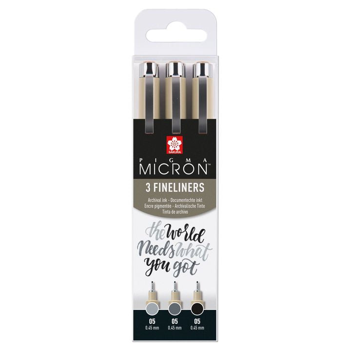 Satz technischer Stifte Sakura Pigma Micron 3 fineliners — Bild 4