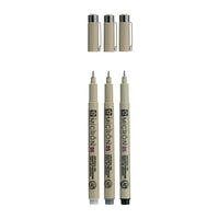 Satz technischer Stifte Sakura Pigma Micron 3 fineliners — Bild 5
