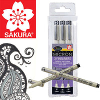 Satz technischer Stifte SAKURA Pigma Micron / 3 Stück — Bild 1