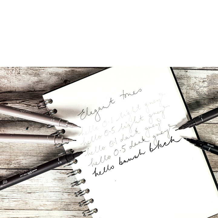 Satz UNI PIN Marker fineliner Elegant Tones 5 Stück — Bild 8